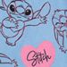 T-shirt stampa Stitch Var azzurro