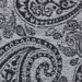 Paisley patterned scarf Var white woll